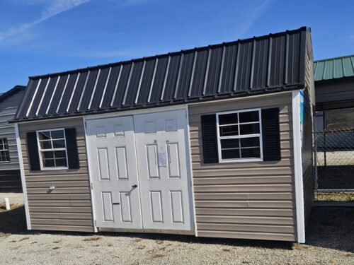 10x16 Vinyl Lofted Garden Shed (ID#2211016VLGS133)