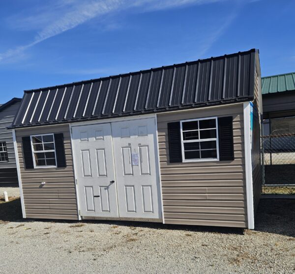 10x16 Vinyl Lofted Garden Shed (ID#2211016VLGS133)