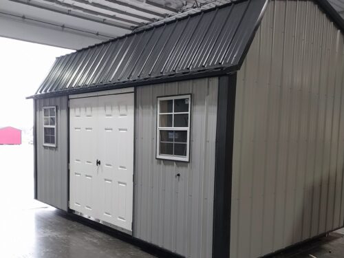 10x16 Metal Lofted Garden Shed (ID#12241016MLGS652)