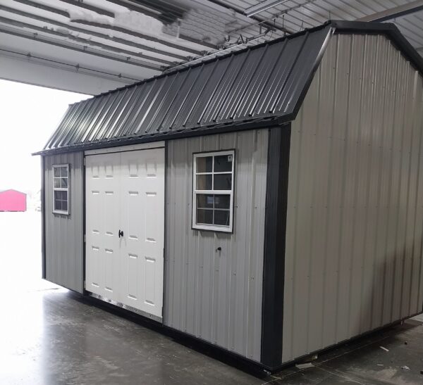 10x16 Metal Lofted Garden Shed (ID#12241016MLGS652)