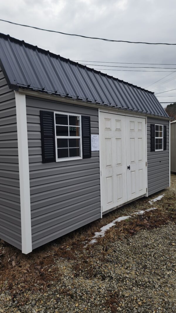 10x16 Vinyl Lofted Garden Shed