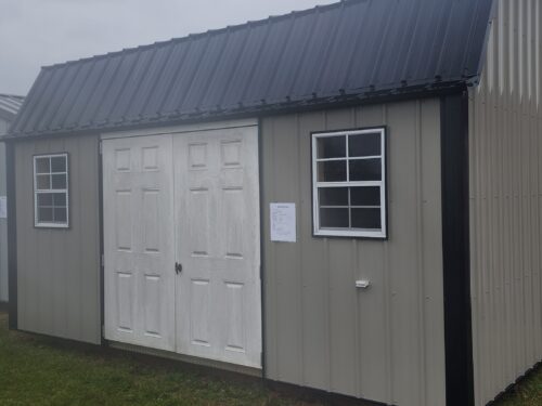 12x16 Metal Lofted Garden Shed (ID#2231216MLGS280)