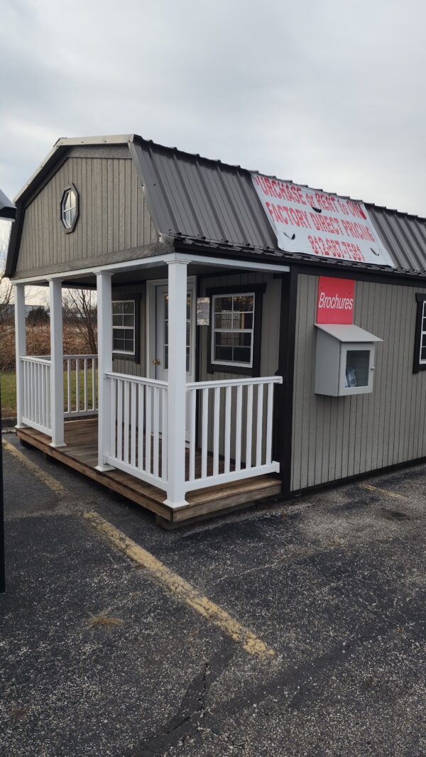 12x20 Painted Gambrel Cabin