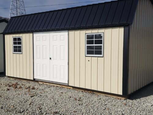 12x20 Metal Lofted Garden Shed