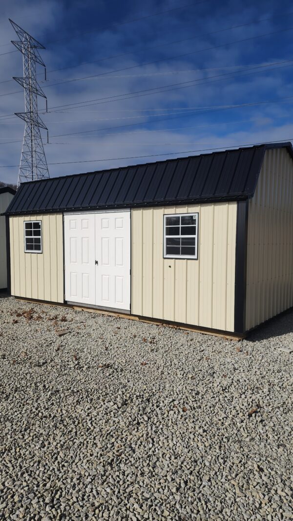 12x20 Metal Lofted Garden Shed