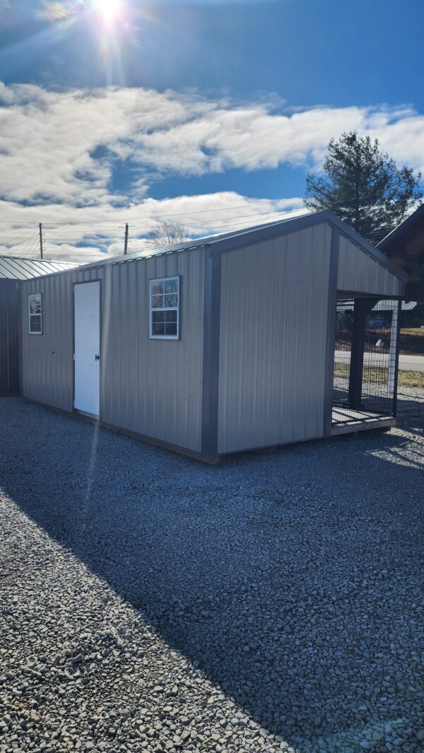 12x20 Metal 4 Dog Kennel (ID#2251220MD738)