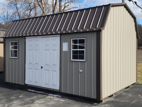 10x16 Metal Lofted Garden Shed
