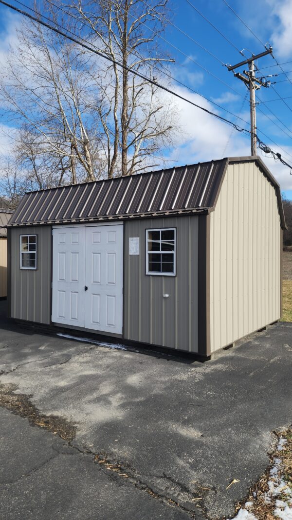 10x16 Metal Lofted Garden Shed