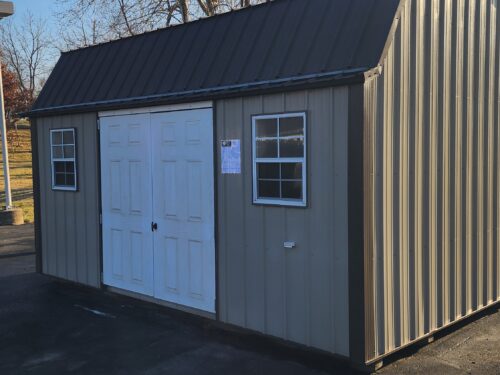12x16 Metal Lofted Garden Shed
