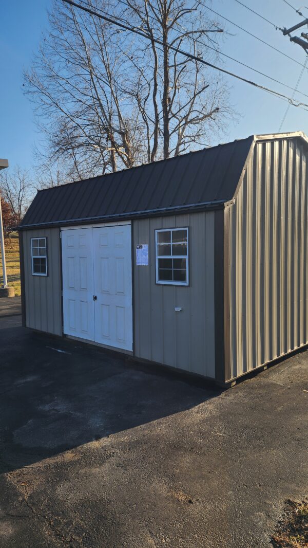 17708189662322889395530925222373 12x16 Metal Lofted Garden Shed