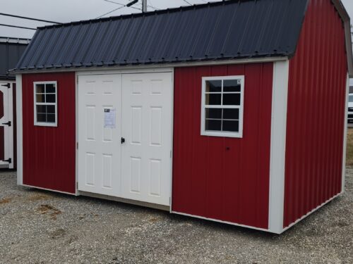 10x16 Metal Lofted Garden Shed