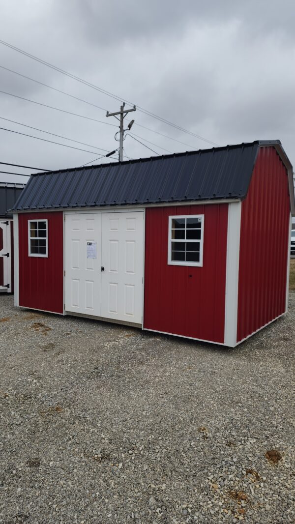 10x16 Metal Lofted Garden Shed