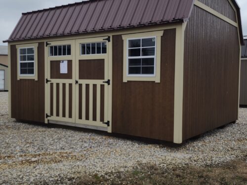 12x16 Painted Lofted Garden Shed