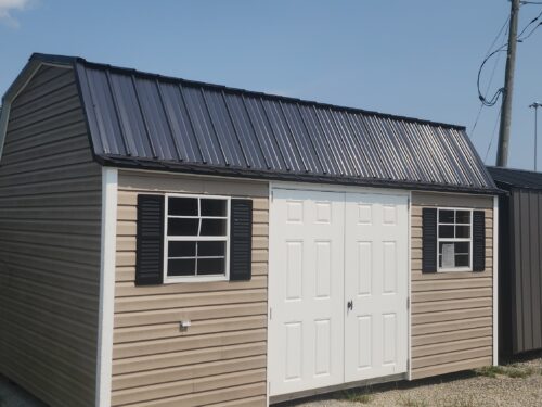 10x16 Vinyl Lofted Garden Shed