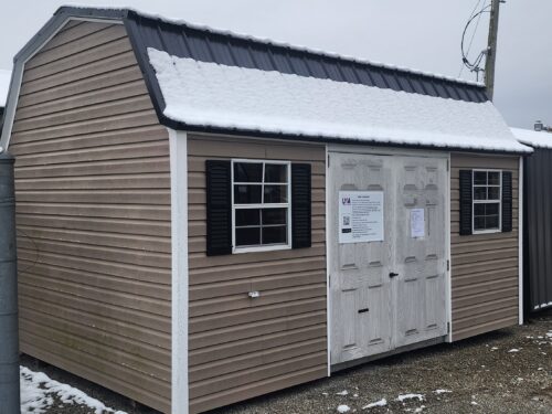 10x16 Vinyl Lofted Garden Shed (ID#2211016VLGS133)