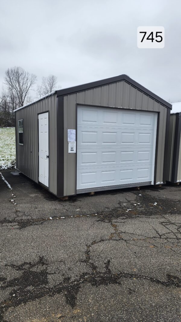 12x16 Metal Garage (ID#2251216MG745)