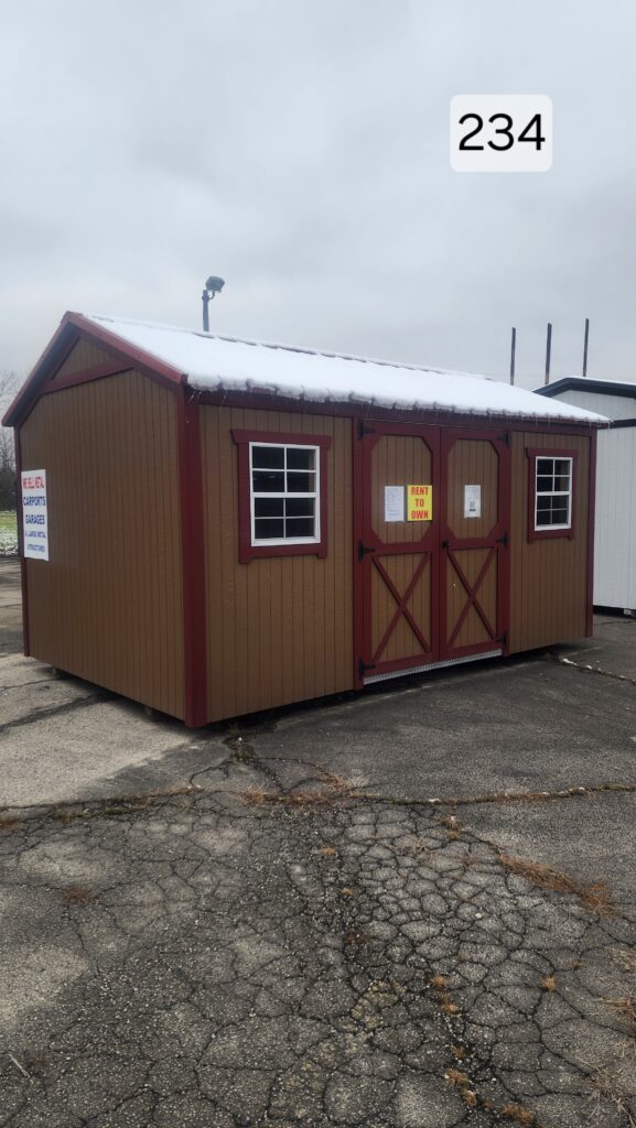 10x16 Painted Garden Shed