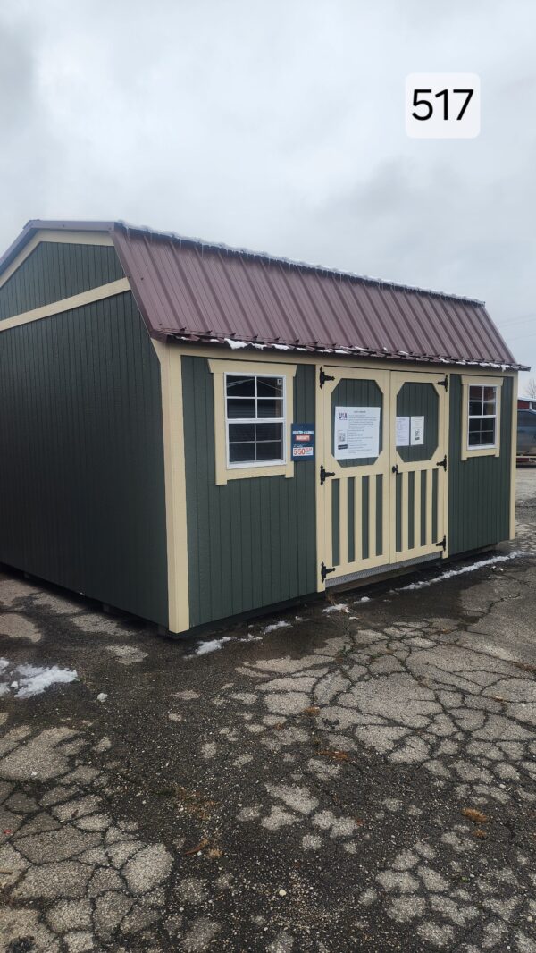 12x16 Painted Lofted Garden Shed