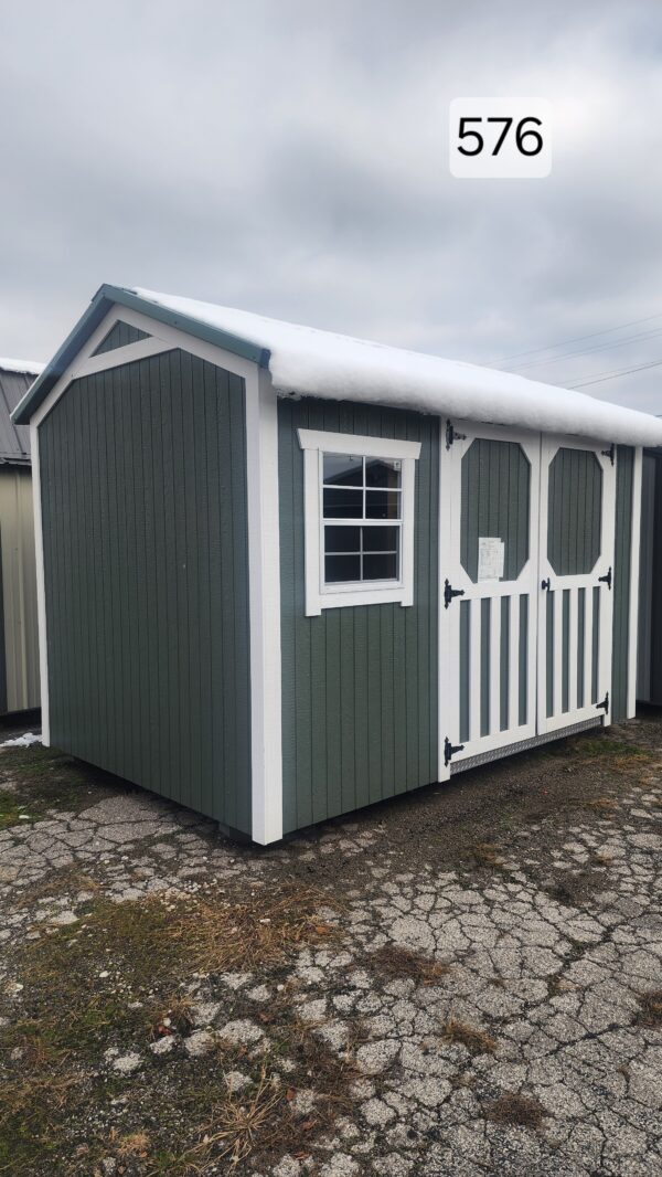 8x12 Painted Garden Shed