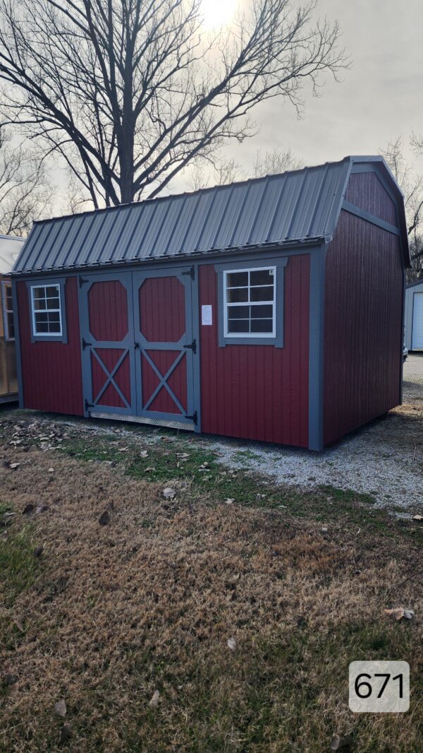 10x16 Painted Lofted Garden Shed