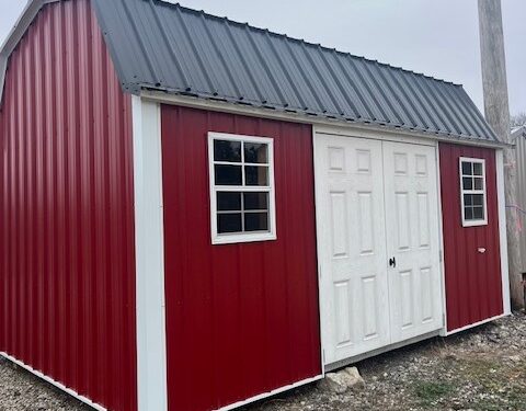 10x16 Metal Lofted Garden Shed (ID#1231016MLGS209)