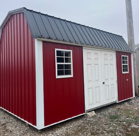 10x16 Metal Lofted Garden Shed (ID#1231016MLGS209)