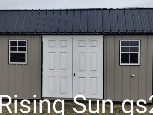 12x16 Metal Lofted Garden Shed (ID#2231216MLGS280)