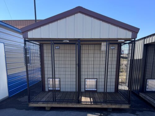 10x12 Metal 2-Dog Kennel (ID#5231012DG339)