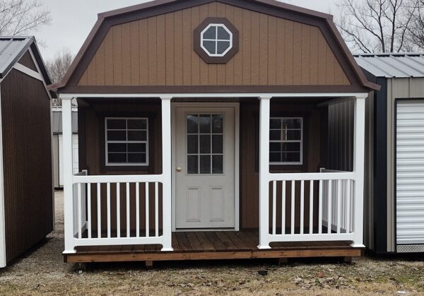 12x24 Painted Gambrel Cabin (ID#2241224PHC414)