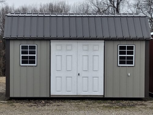 10x16 Metal Lofted Garden Shed (ID#1231016MLGS43)