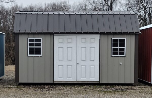 10x16 Metal Lofted Garden Shed (ID#1231016MLGS43)