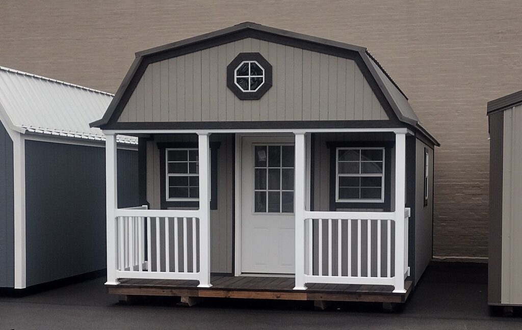 12x20 Painted Gambrel Cabin