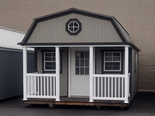 12x20 Painted Gambrel Cabin (ID#8221220PHC5)