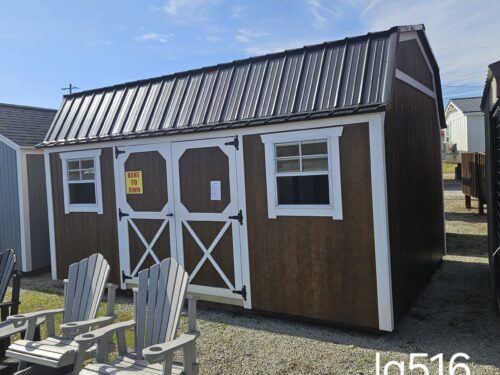 12x16 Painted Lofted Garden Shed (ID#5221216PLGS16)