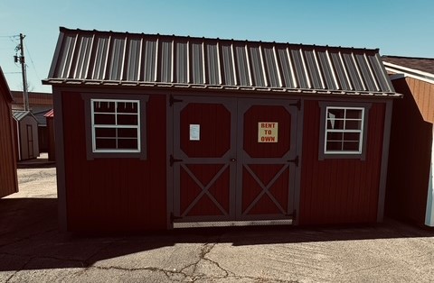 10x16 Painted Lofted Garden Shed (ID#6221016PLGS554)
