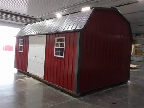 12x20 Metal Lofted Garden Shed (ID#12241220MLGS653)