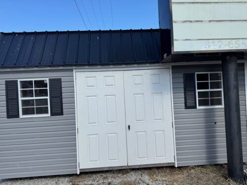 10x16 Vinyl Lofted Garden Shed (ID#10241016VLGS613)