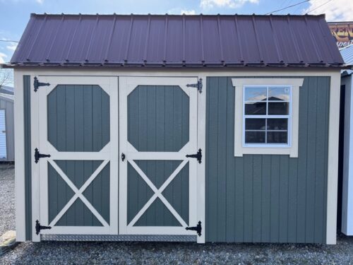 8x12 Painted Lofted Garden Shed (ID#1024812PLGS615)