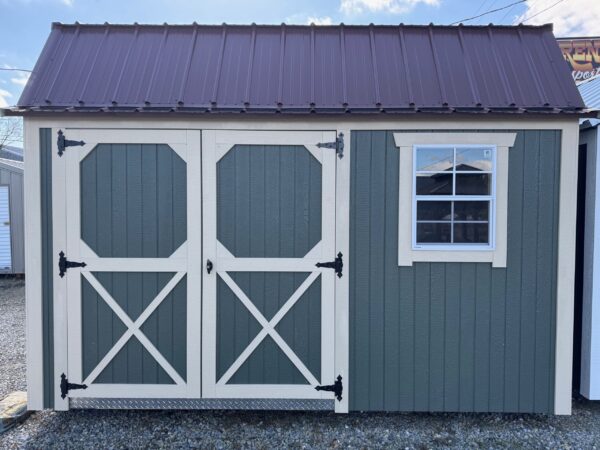 8x12 Painted Lofted Garden Shed (ID#1024812PLGS615)
