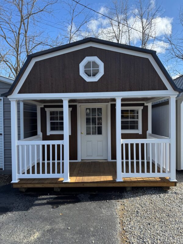 12x24 Painted Gambrel Cabin (ID#10241224PHC619)
