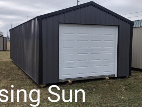 14x32 Metal Garage (ID#12241432MG640)