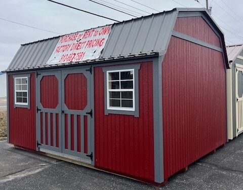 12x16 Painted Lofted Garden Shed (ID#1251216PLGS653)