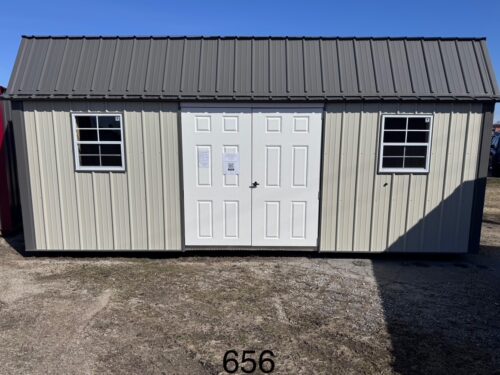 10x20 Metal Lofted Garden Shed (ID#12241020MLGS656)