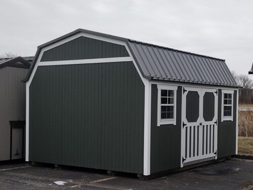 12x16 Painted Lofted Garden Shed (ID#1251216PLGS658)