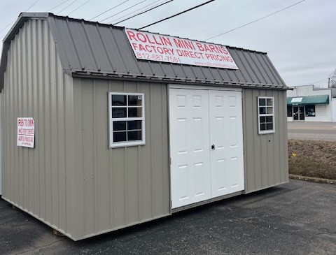 10x16 Metal Lofted Garden Shed (ID#12241016MLGS659)