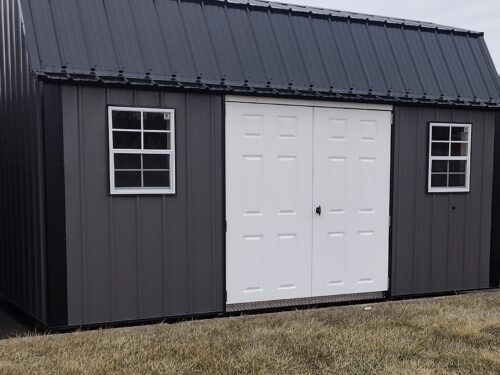 10x16 Metal Lofted Garden Shed (ID#12241016MLGS669)