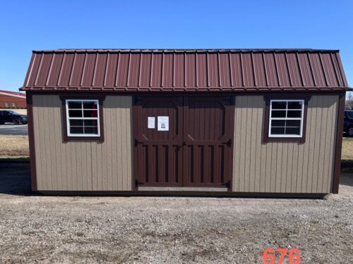 12x20 Painted Lofted Garden Shed (ID#1251220PLGS676)