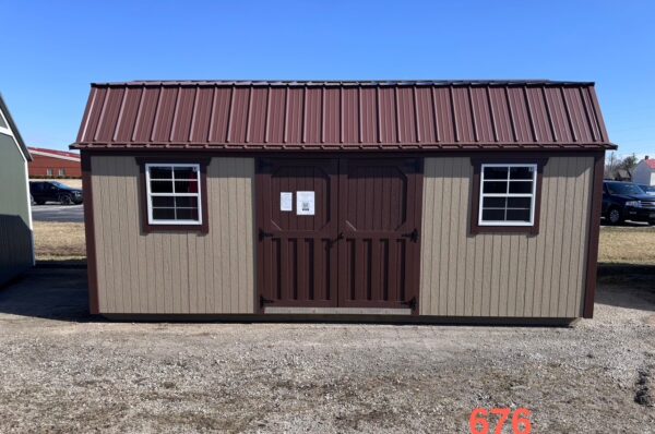 12x20 Painted Lofted Garden Shed (ID#1251220PLGS676)