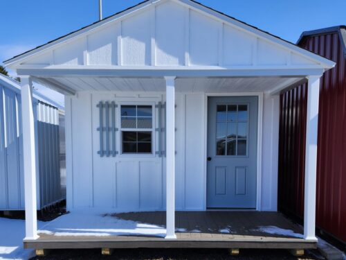 12x24 Painted Board & Batt A Frame Cabin (ID#2251224PBBC743)