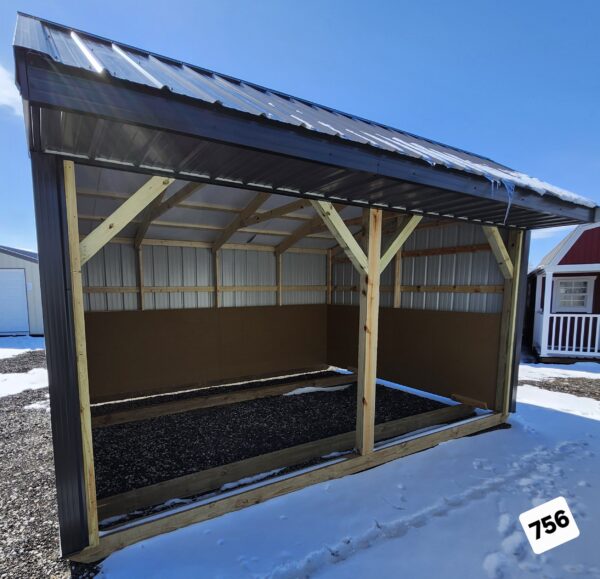 12x16 Open Horse Shelter (ID#32512+216OHS756)